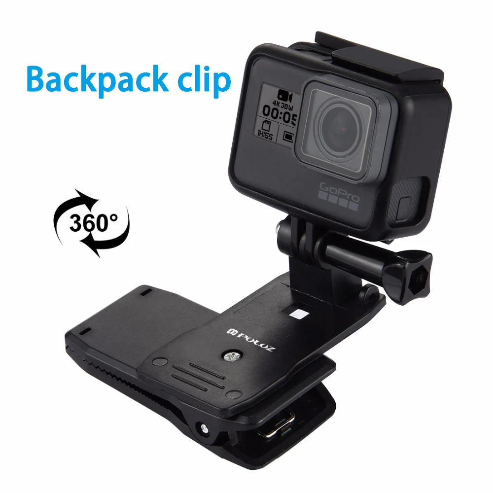 Per Accessori Go Pro Zaino A 360 Gradi Clip Per Cappello A Sgancio Rapido Attacco Rapido Per Dji Osmo Action/Gopro New Hero/Hero6/5/4