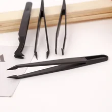 Плоскоголовый Локоть Пинцет алмазная живопись инструмент в сборе пластиковые пинцеты экологически чистые пинцеты без статического электричества Twee