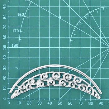 

Eastshape Flower Edge Lace Dies Curve Metal Cutting Dies New for Card Making Scrapbooking Dies Embossing DieCut Stencil Crafts