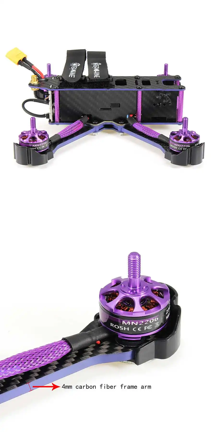 Eachine мастер X220S небольшой гоночный Дрон с видом от первого лица F4 5,8G 40CH 30A Dshot600 800TVL Flysky FS-i6X RTF