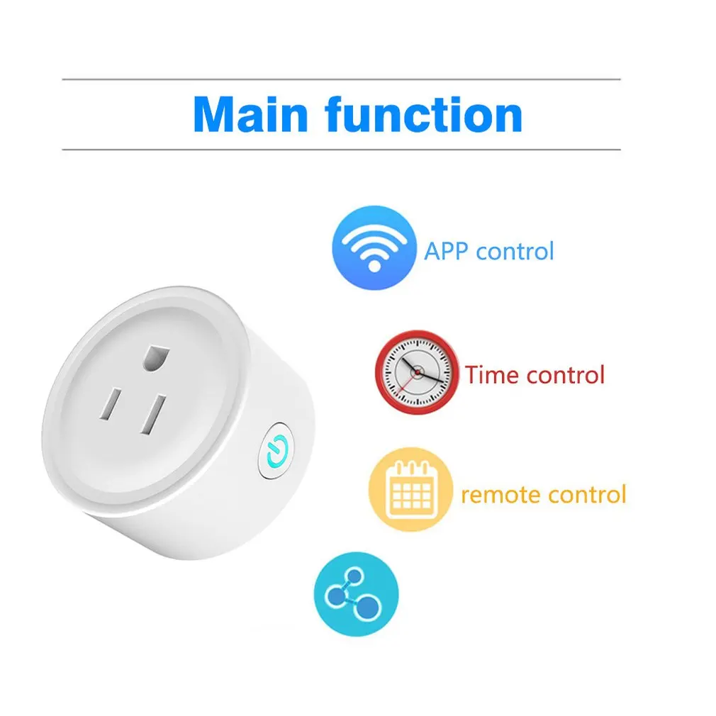 Umps-Ws02 Smart Plug Wi-Fi умная розетка power Monitor Outlet работает с Google Home Mini Alexa IFTTT