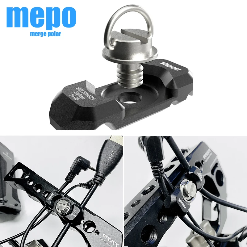 DSLR Camerar Wire Winder Cable Clip For Sony Nikon Canon Fujifilm Universal Metal Camera Holder Clamp Photo Studio Cage VCM Kit