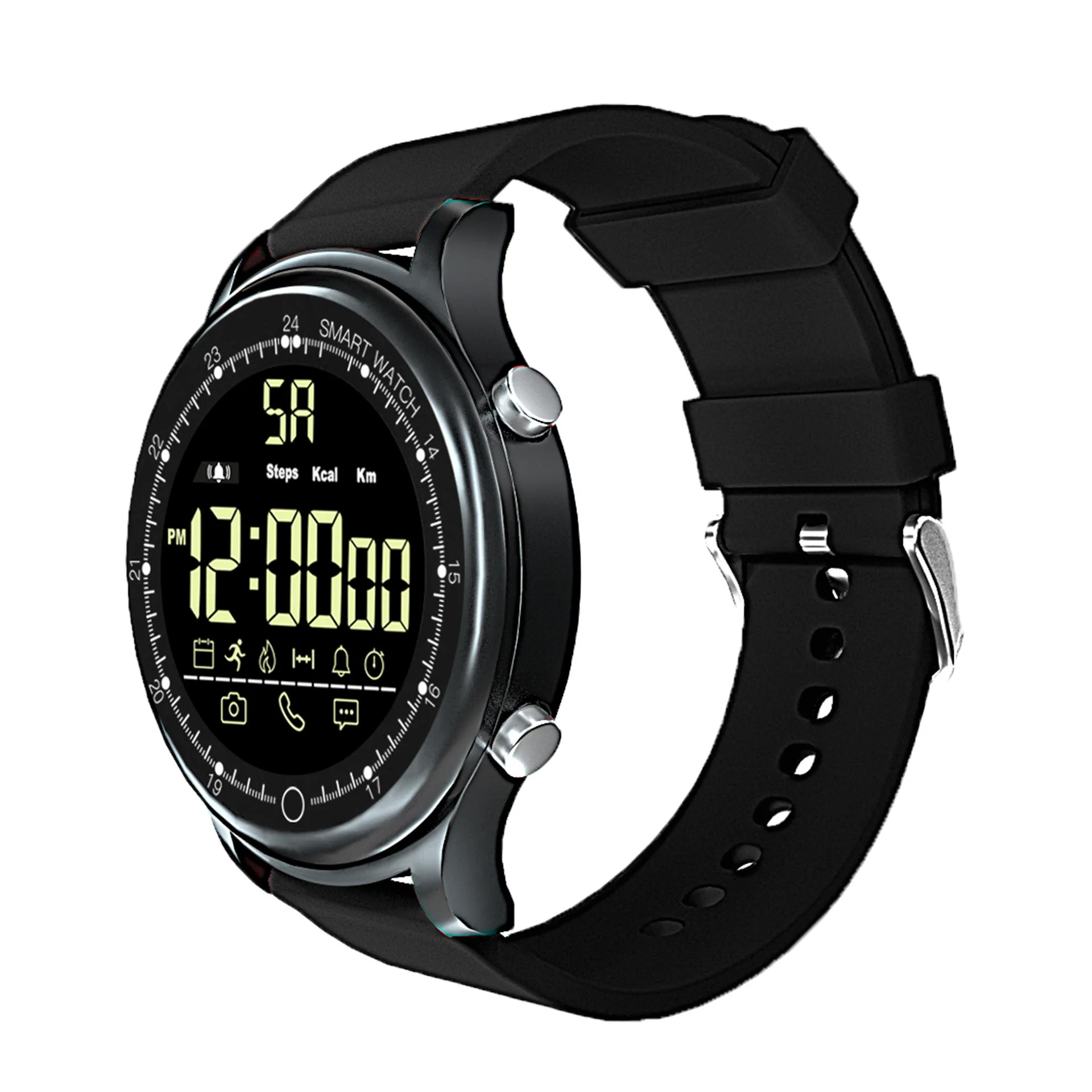 

New Style Bluetooth Silver Steel Belt Ex28a Manual Mobile Phone Sports Android Smart Watch Children Gift