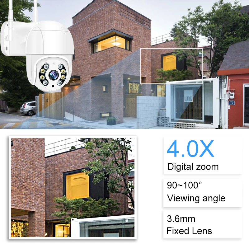 Smar 1080P All'aperto Ptz Telecamera Ip Wireless 4X Digitale Zoom Speed Dome Mini Wifi Cctv di Sicu