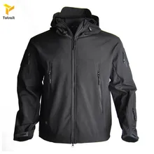 TOtrait Outdoor Military Tactical Hiking Jacket Softshell Outdoor sport Hunting Camping Coat Hooded Army Outerwear