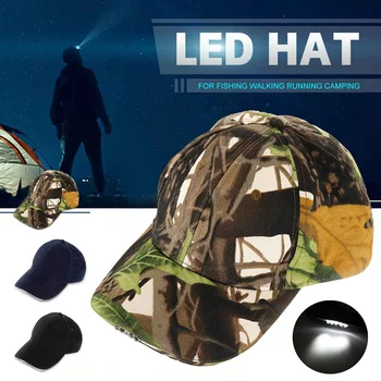

Unisex Hat Adjustable Night Baseball Running Sports Fishing Cap With 5 Bright LED Light
