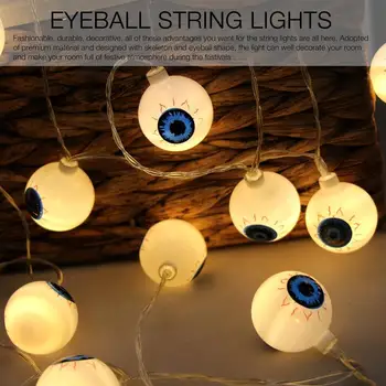 

2 Sets 3m Halloween Decoration Eyeball Skeleton String Light for Parties