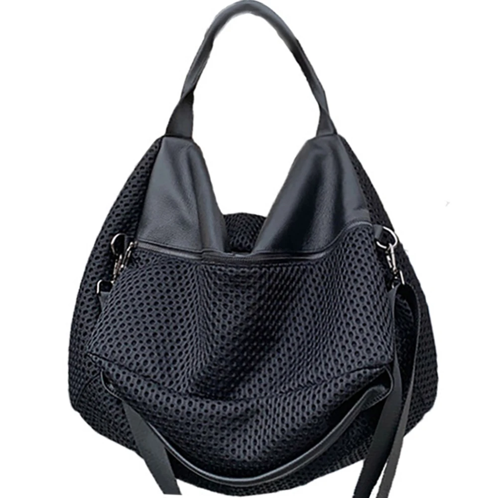 Women Brand Tote Handbags Female Luxury Grid Hollow Out Shoulder Bags Large Capacity Travel Messenger Bag For Ladies 2021 New