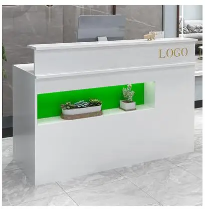 Bar counter cashier counter simple modern shop small clothing beauty salon barber shop hair salon reception desk