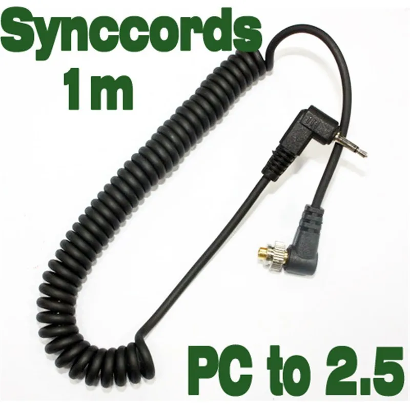 Лидер продаж профессиональный пружинный шнур для синхронизации со вспышкой 2 5 мм