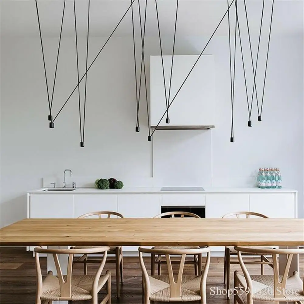 Lampe Led suspendue industrielle, Design géométrique, forme assortie, luminaire décoratif d'intérieur, Design géométrique, luminaire décoratif d'intérieur ► Photo 2/6