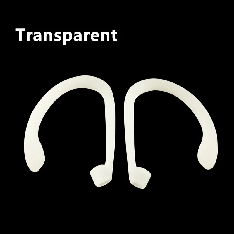 transparent Заушники держатель для Apple Airpods 1 2 вкладыши держателем Тиз заушники Ушные крючки для наушников Держатель подставка для Ipad Air стручки аксессуары - Цвет: transparent