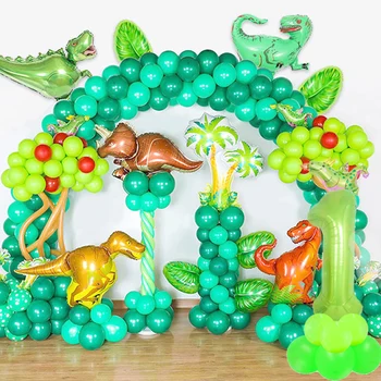 

Roar Dinosaur Party Decoration dinosaur balloons Will One Boy Birthday Party Kids Favors Dino Party disposable tableware Supply