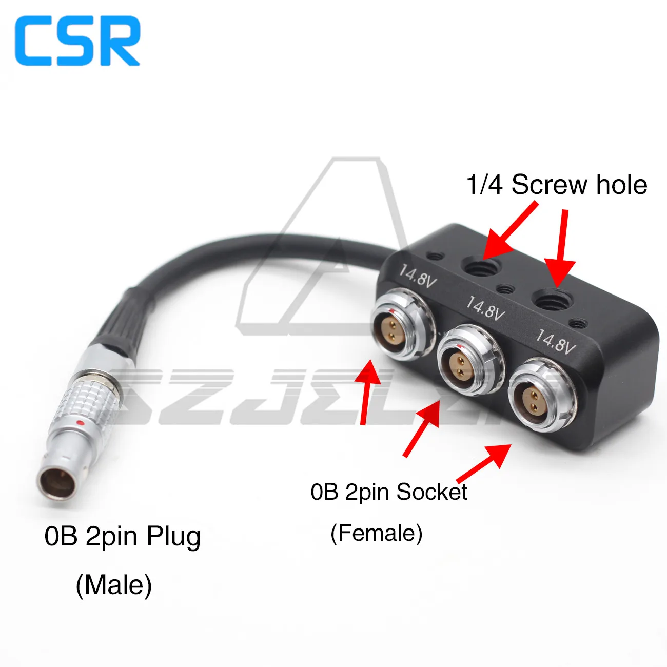 

WOODEN CAMERA 1 TO 3 MINI 12v 2pin POWER SPLITTER, 0B 2pin three way splitter
