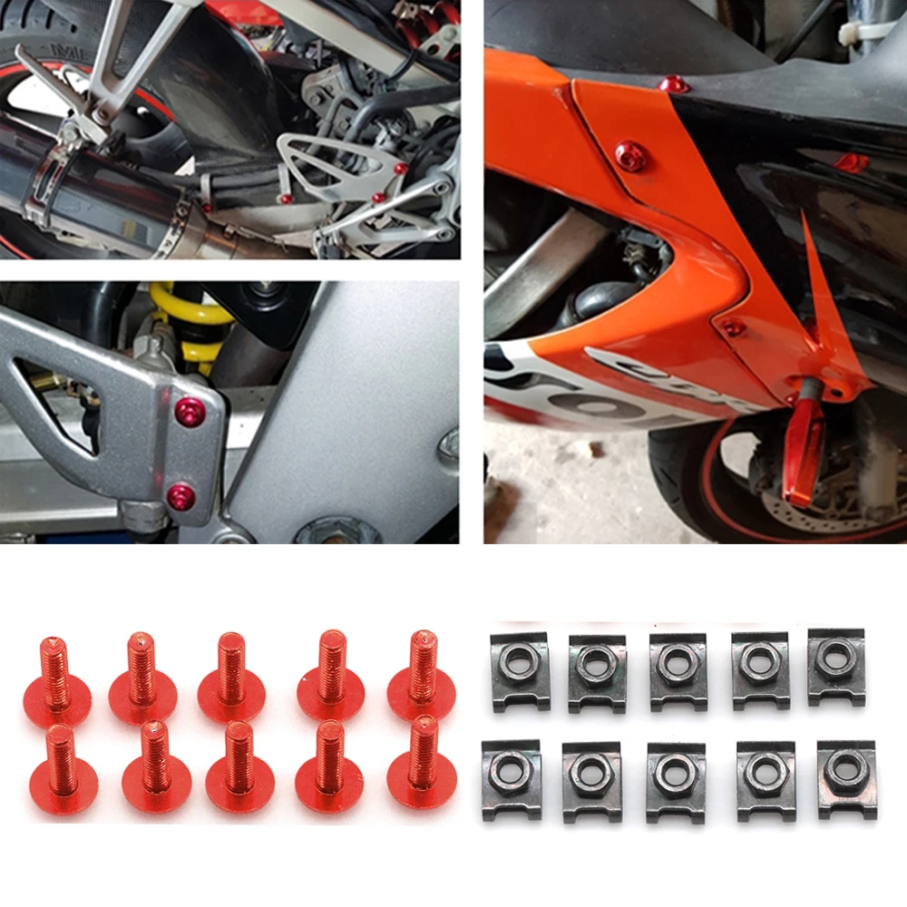 10 шт. крепежные болты M6 для HONDA CBR600F CBR600F2 F3 F4 F4i CBR600 CBR 600F | Автомобили и мотоциклы