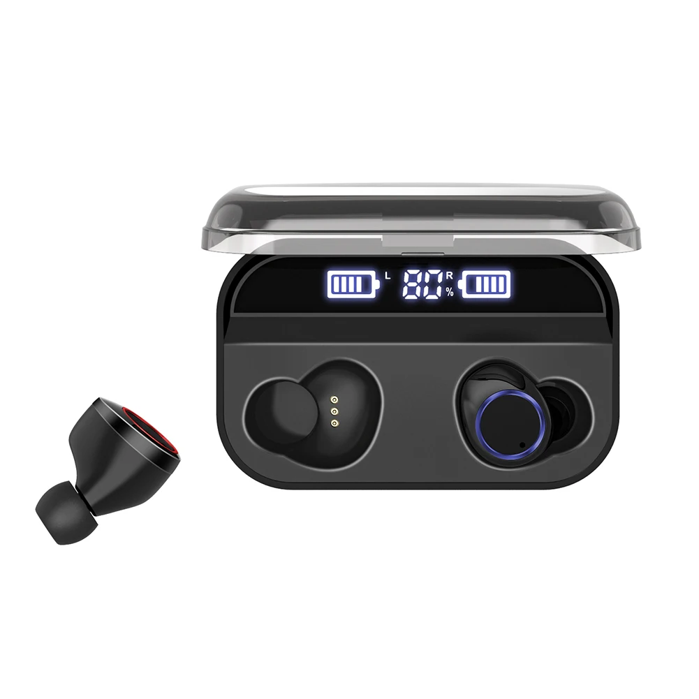 TWS Bluetooth настоящие беспроводные наушники 5D стерео наушники мини TWS водонепроницаемые наушники power Bank для смартфонов