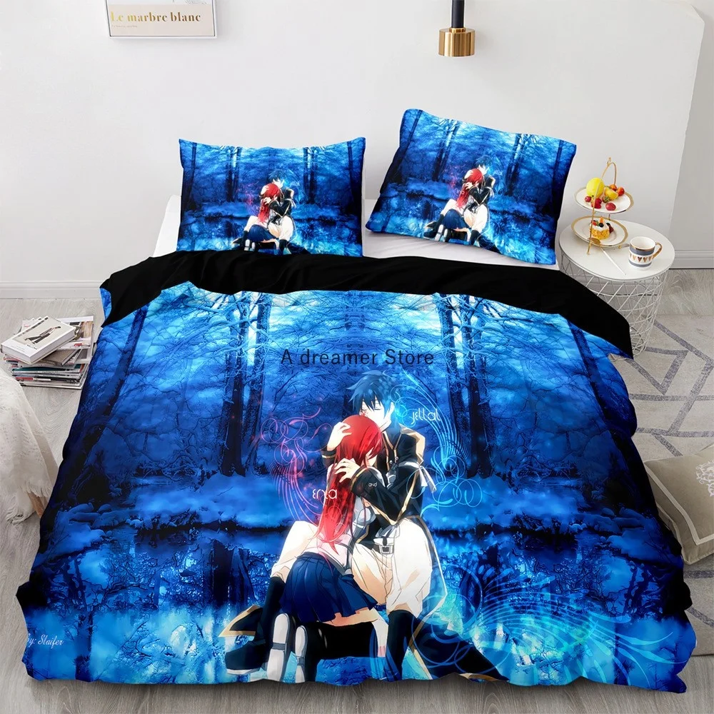 2022 New Style Anime Fairy Tail Duvet Cover Cartoon Kids Bedding Sets With Pillowcases Gift For Friend Decor Home Bedclothes