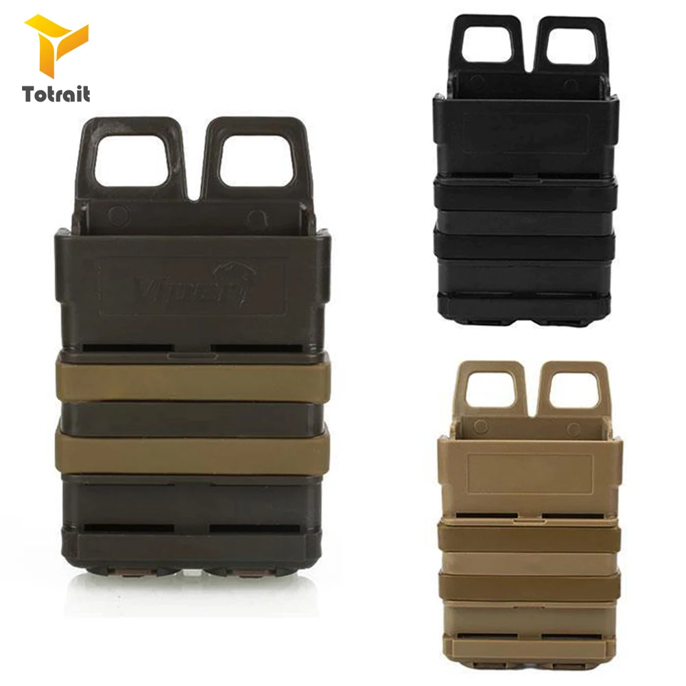 

TOtrait Tactical 5.56 Molle version of FAST MAG quick pull M4 Magazine Pouch Outdoor module combination two sets Black Green Tan