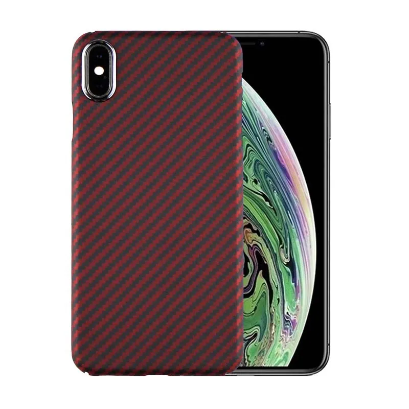 

Aramid Fiber Back Protective Case Carbon Silver Circle Cases Phone Case For iphone X XS XSMax Cases Covers Bumper KS0723