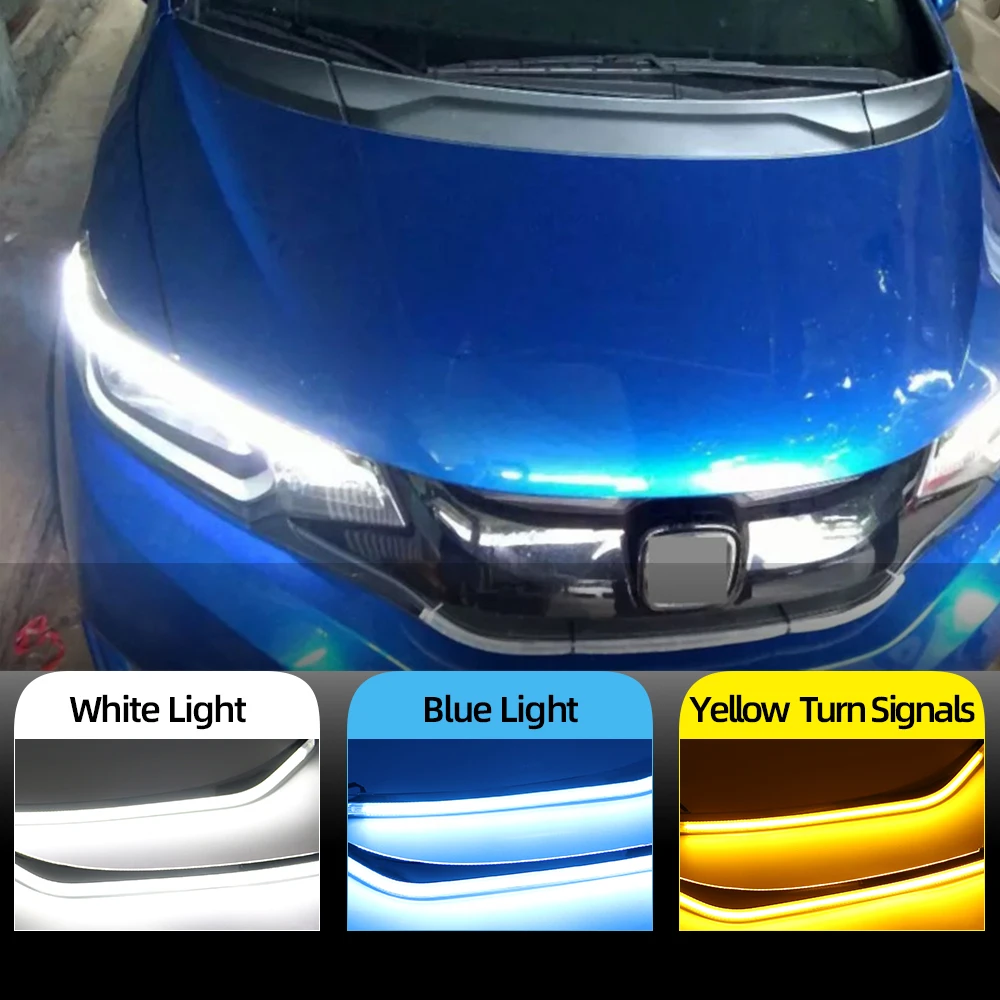 1 пара для Honda Fit Jazz 2015 2016 2017 2018 светодиодные дневные ходовые огни светильник