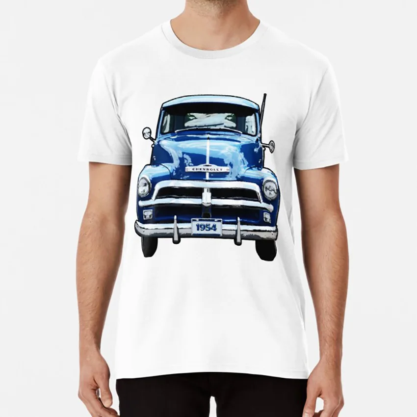 Грузовой автомобиль chevrolet футболка chevy грузовик Винтаж 1954 1953 1952 1951 | Мужская