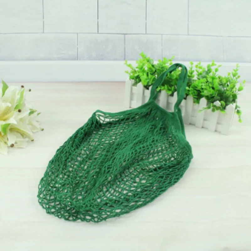 Eco-Friendly Reusable Cotton Mesh Grocery Tote Bag