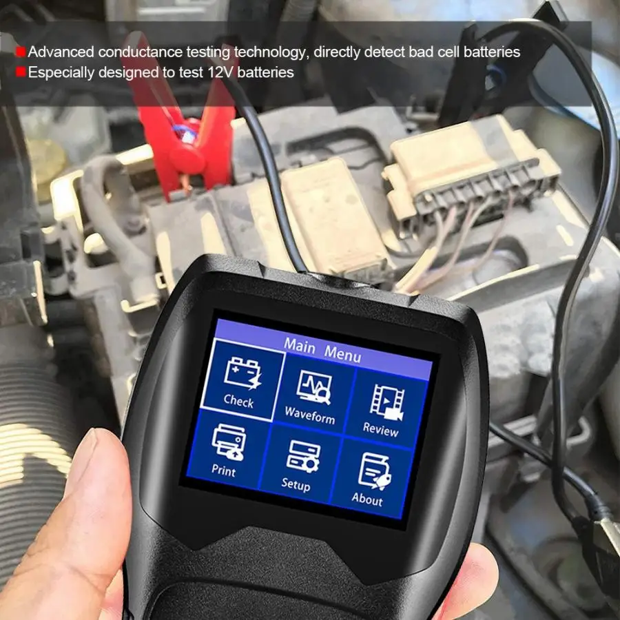 

Battery Tester 12V Car power supply Tester LCD Digital Display Electricity Analyzer Diagnostic Tool Battery monitor