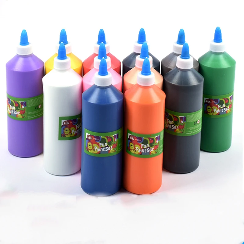 500mlAcrylicPaintChildSafeNontoxicWashableOilPaintPaintingGraffitiFingerPainting