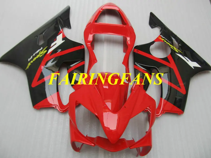 Инжекторный комплект для HONDA CBR600F4I 01 02 03 CBR600 F4i 600F4I 2001 2002 2003 Цвет: черный; популярная модель Красный Обтекатели на кузов+ подарки HV24