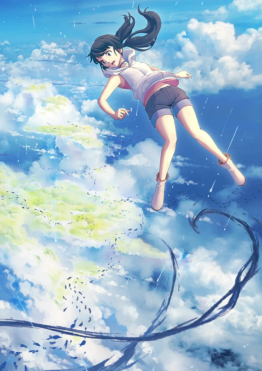 Makoto Shinkai японское аниме фильм выветривание с вами покрытый плакат и печать белая бумага картина Decorativefor домашний декор