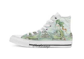 

Siren Custom Casual High Top lace-up Canvas shoes sneakers Drop shipping