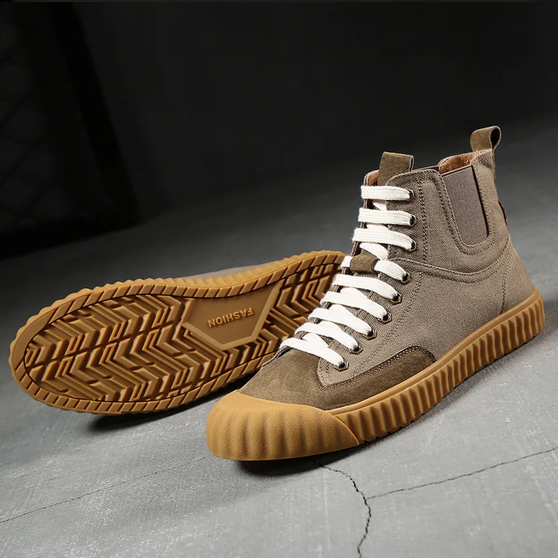 2020 Spring Ins Fashion Shoes Men Boots High top Sneakers Man Canvas Shoes Cool Young Men Street Shoes A2008