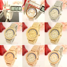 Новинка из нержавеющей стали мужчины женщины пары кварцевые роскошные модные часы ювелирные изделия подарок темпера мужчины t элегантный ретро Благородный