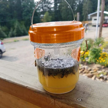 

2 Pack 2019 Solar Powered Wasp Trap with UV LED Light Bee Traps,Yellow Jacket Traps & Wasp Traps for Outdoors,Wasp Killer