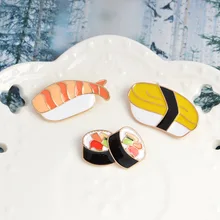 Европа и Америка крест границы Горячая суши Kimbap Bento моделирование Мода милый сплав брошь аксессуары для одежды