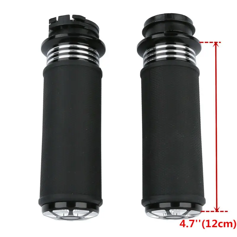 Черный CNC 1 &quotРуль Ручки для Honda Suzuki Yamaha Kawasaki Ducati Harley Sportster Cruiser|handlebar hand grips|grips for