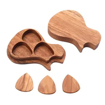 

3pcs Guitar Picks Plectrum Musical Instrument Fingerpicks + 1 Storage Box