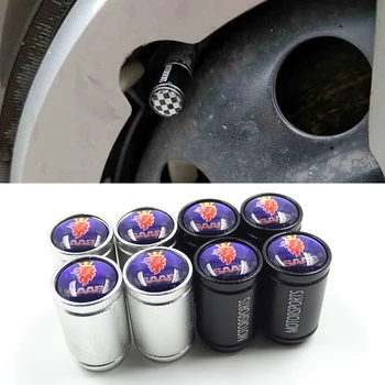 

Matte Auto Wheel Tire Valve Caps Case For SAAB Aero X 9-3 9-5 9-7X SCANIA 03-10 Saab 9-3 9-5 93 95 Car-Styling Auto Accessories