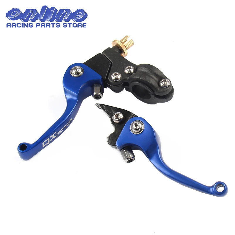 Pit bike Brake and clutch levers,Wracing top quality CNC levers BLUE 