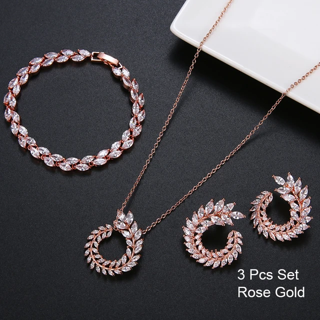 3 Pcs Rose Gold