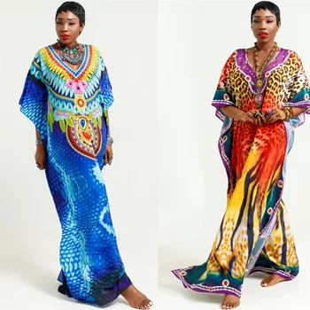 

Bathing Suit Cover Up Swimwear Pareo Dress De Plage Women New Print Polyester Leopard Beach Swimsuits With Skirt Bikini Smock