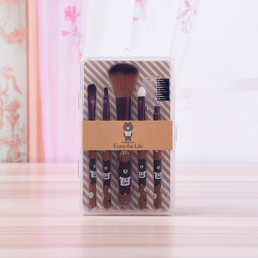 Hello Kit розовый милый набор кистей Kitty косметики для макияжа Pincel Maquiagem чистые кисти