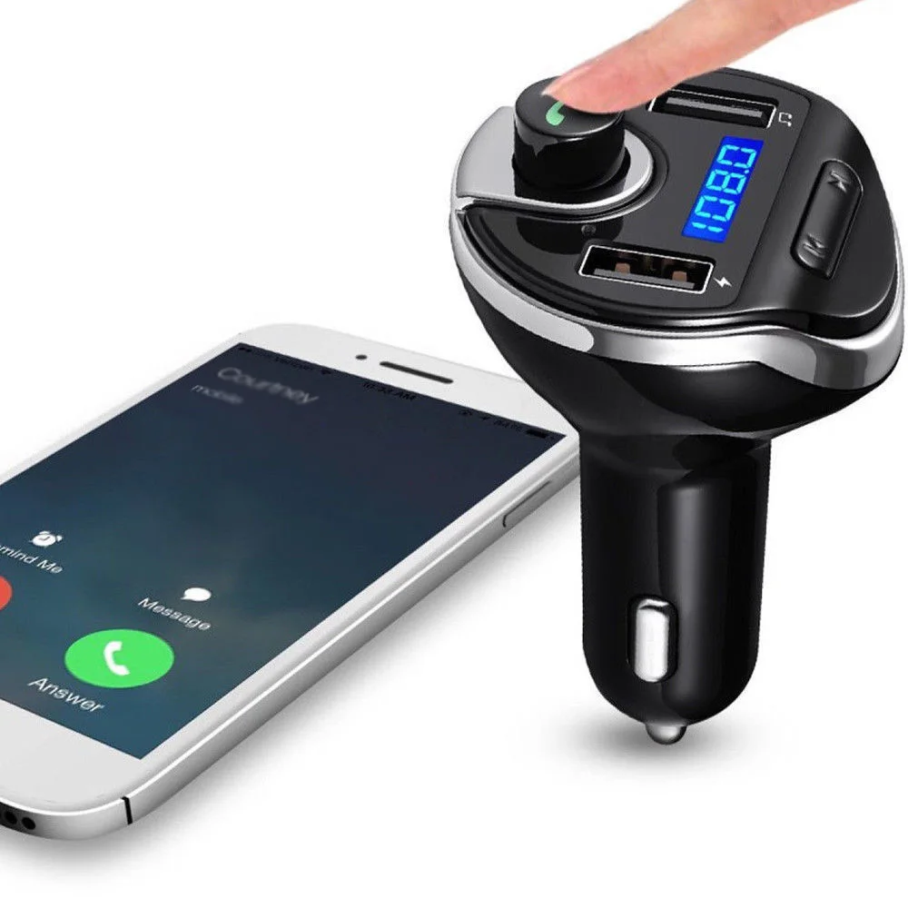 12-24 В 3.4A автомобильный Bluetooth автомобильный fm-передатчик адаптер беспроводной радио двойной usb зарядка телефон MP3 плеер SD аудио приемник