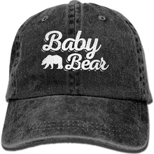 Детская Бейсболка унисекс с медведем, хлопковая джинсовая Регулируемая охотничья Кепка для мужчин или женщин