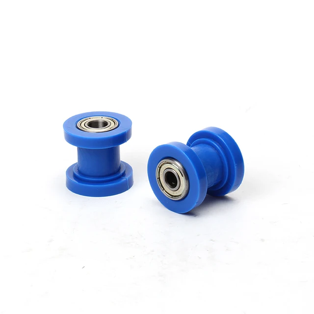 8/10mm Wheel Tensioner Guide Drive Chain Roller Pulley For ATV XR CR CRF Enduro Motorcycle Motocross Pit Dirt Mini Bike blue-10mm