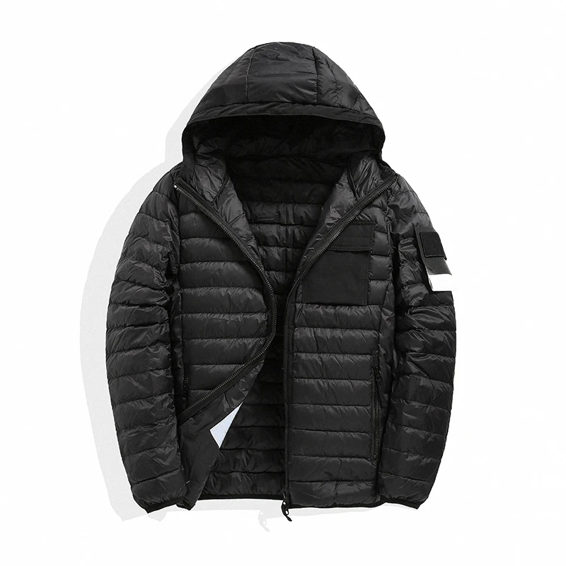 long black puffer coat Autumn and winter men's jacket high quality warm hooded leisure fashion winter jacket down jacket2021 mens puffer jacket Down Jackets