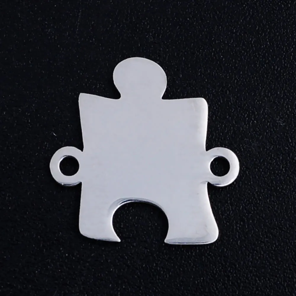Stainless Steel PI Stethophone diy Bracelet Making Connector Charm Jig Puzzle Connectors Pendant for Jewelry 5pcs/lot stainless steel charms,jewelry charms,metal charm
