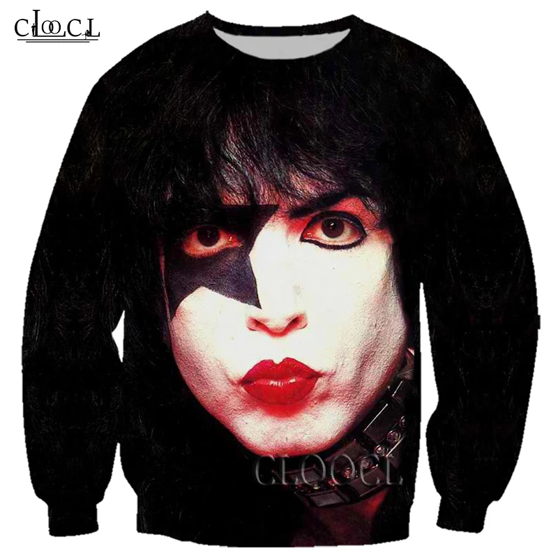 

HX Rock KISS Band 3D Print Men Women Sweatshirts Harajuku Hip Hop Long Sleeve Fashion Hot Selling Tracksuit Tops Drop Shipping