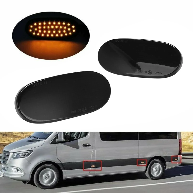 36 LED Side Marker Lights Side Repeater Lamp Turn Signal Light Panel