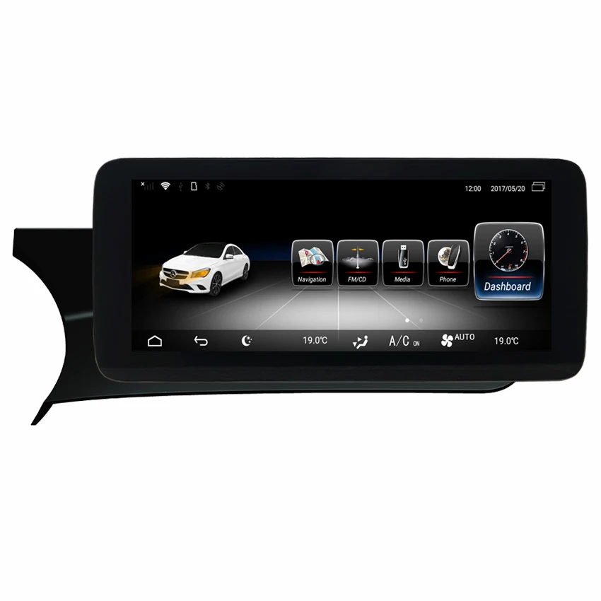 Best KANOR Android 8.0 Car Radio Player For Mercedes Benz C Class W204 2011-2014 Car Monitor Audio GPS Navigation Stereo Auto 4